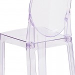 Ghost Chair with Oval Back in Transparent Crystal