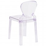 Ghost Chair with Tear Back in Transparent Crystal