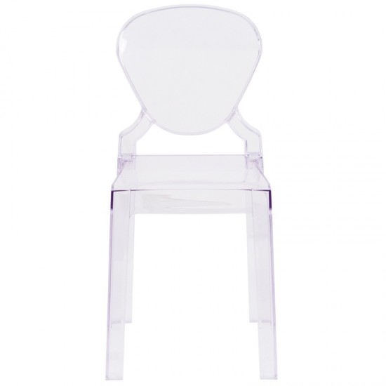 Ghost Chair with Tear Back in Transparent Crystal