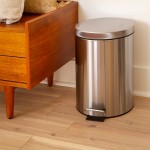 Stainless Steel Fingerprint Resistant Soft Close, Step Trash Can - 12L (3.2 Gallons)