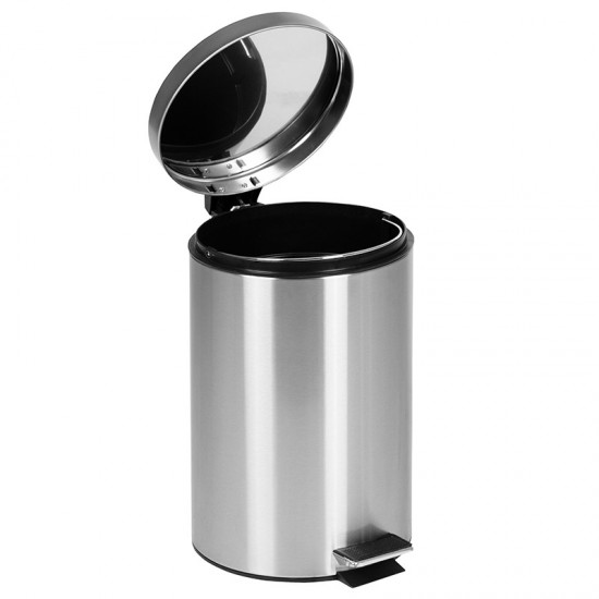 Stainless Steel Fingerprint Resistant Soft Close, Step Trash Can - 12L (3.2 Gallons)