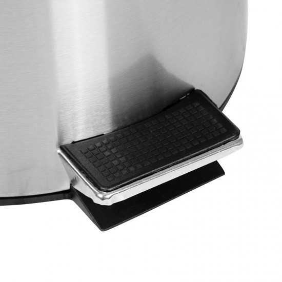 Stainless Steel Fingerprint Resistant Soft Close, Step Trash Can - 12L (3.2 Gallons)