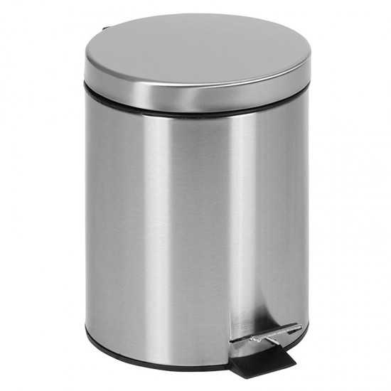 Stainless Steel Fingerprint Resistant Soft Close, Step Trash Can - 5L (1.3 Gallons)