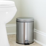 Stainless Steel Fingerprint Resistant Soft Close, Step Trash Can - 5L (1.3 Gallons)