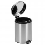 Stainless Steel Fingerprint Resistant Soft Close, Step Trash Can - 5L (1.3 Gallons)