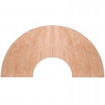 5.5 ft. x 2.5 ft. Serpentine Wood Folding Banquet Table