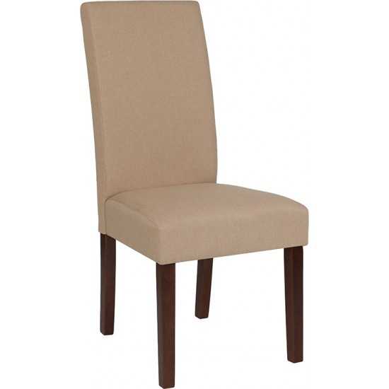 Greenwich Series Beige Fabric Parsons Chair