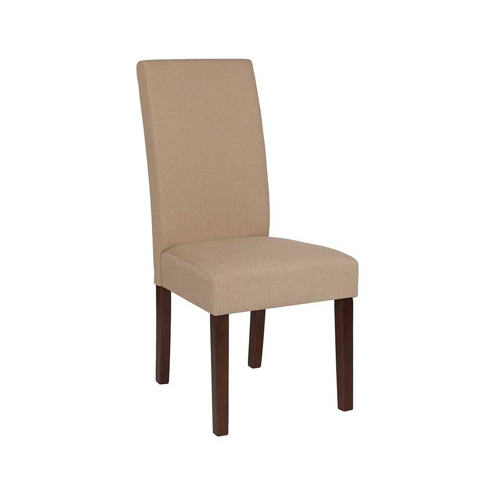 Greenwich Series Beige Fabric Parsons Chair Greenwich Series Beige Fabric Parsons Chair