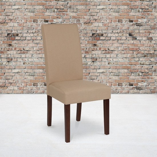 Greenwich Series Beige Fabric Parsons Chair