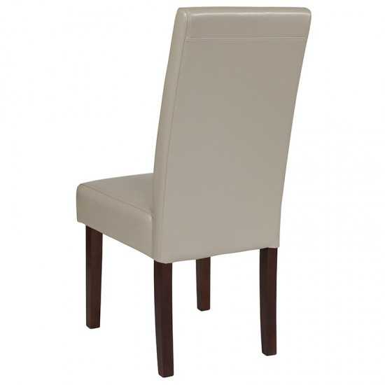 Greenwich Series Beige LeatherSoft Parsons Chair