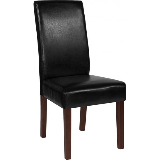 Greenwich Series Black LeatherSoft Parsons Chair