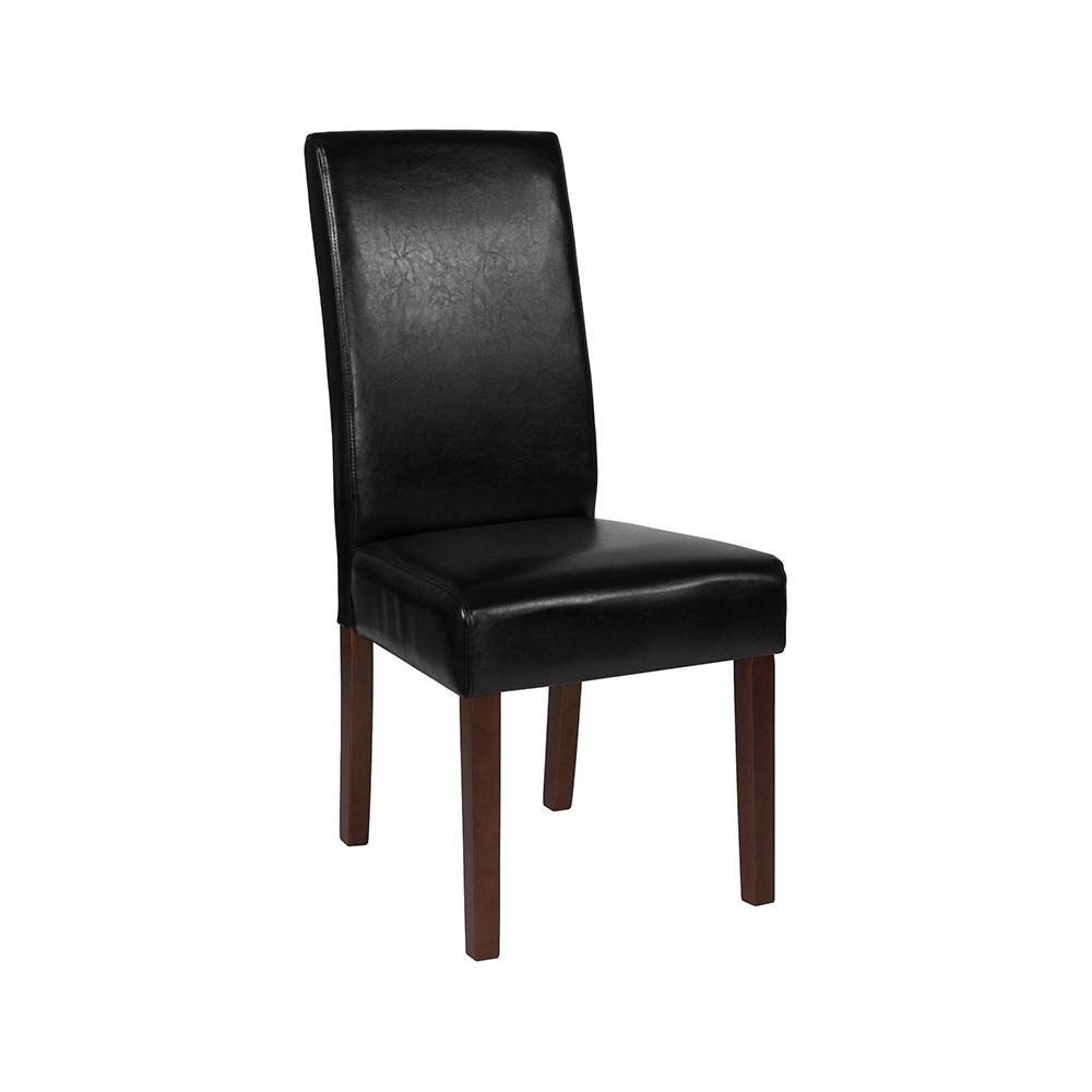 Greenwich Series Black LeatherSoft Parsons Chair