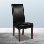 Greenwich Series Black LeatherSoft Parsons Chair