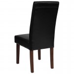 Greenwich Series Black LeatherSoft Parsons Chair