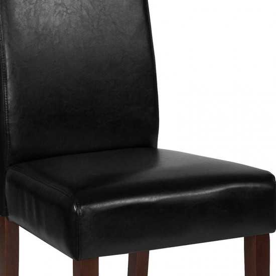 Greenwich Series Black LeatherSoft Parsons Chair