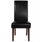 Greenwich Series Black LeatherSoft Parsons Chair