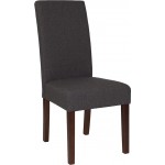 Greenwich Series Gray Fabric Parsons Chair