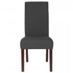 Greenwich Series Gray Fabric Parsons Chair