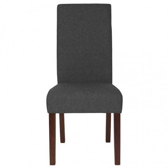 Greenwich Series Gray Fabric Parsons Chair