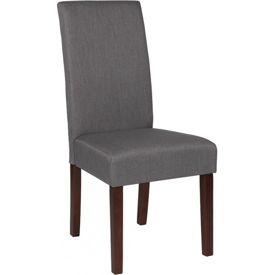 Greenwich Series Light Gray Fabric Parsons Chair