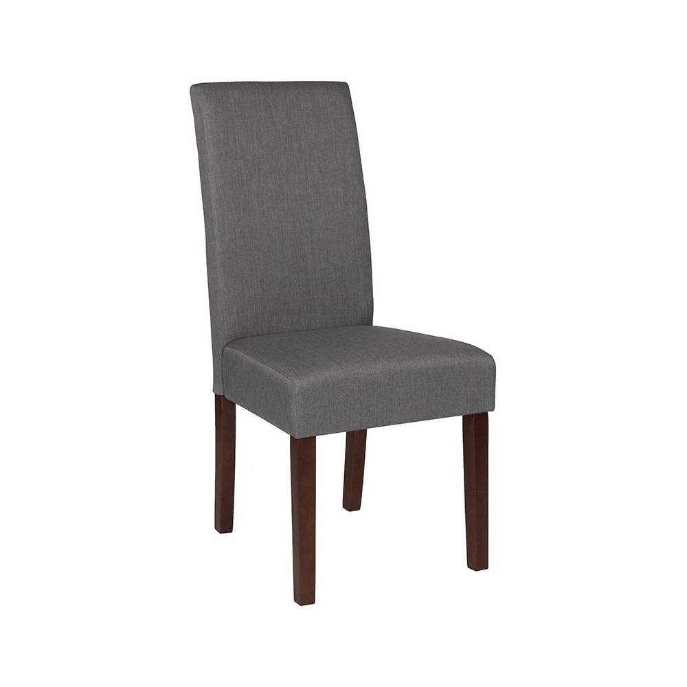 Greenwich Series Light Gray Fabric Parsons Chair