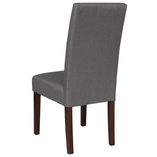 Greenwich Series Light Gray Fabric Parsons Chair