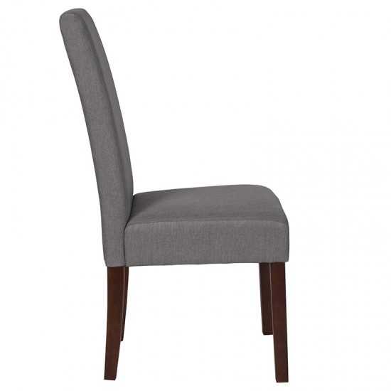 Greenwich Series Light Gray Fabric Parsons Chair