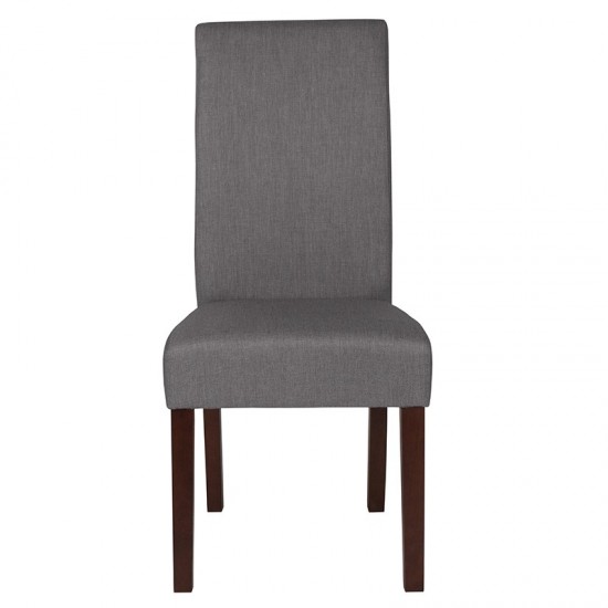 Greenwich Series Light Gray Fabric Parsons Chair