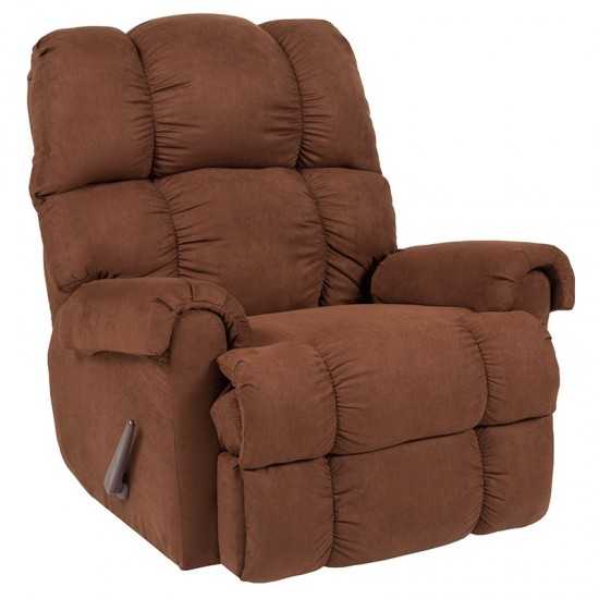 Sierra Chocolate Microfiber Rocker Recliner