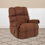 Sierra Chocolate Microfiber Rocker Recliner