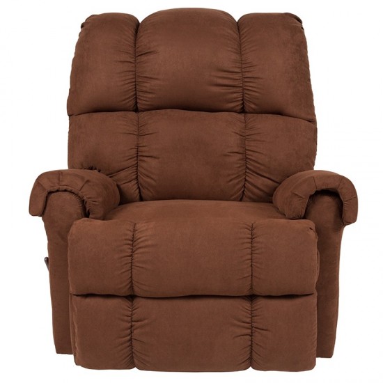 Sierra Chocolate Microfiber Rocker Recliner