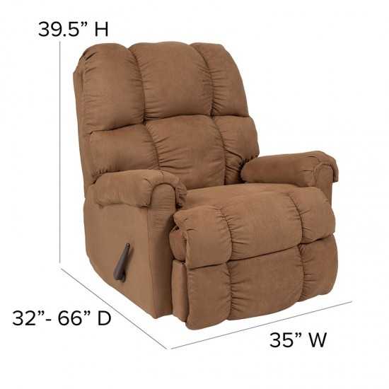 Sierra Camel Microfiber Rocker Recliner