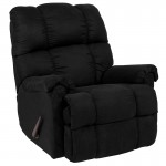 Sierra Black Microfiber Rocker Recliner