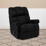 Sierra Black Microfiber Rocker Recliner