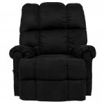 Sierra Black Microfiber Rocker Recliner