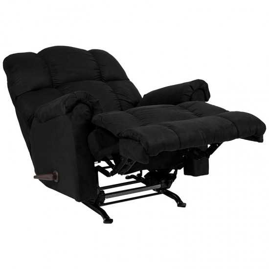 Sierra Black Microfiber Rocker Recliner