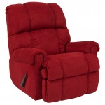 Sierra Cardinal Microfiber Rocker Recliner