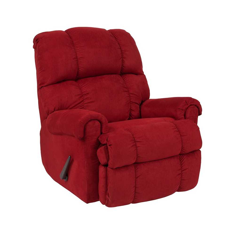 Sierra Cardinal Microfiber Rocker Recliner