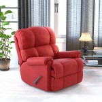 Sierra Cardinal Microfiber Rocker Recliner