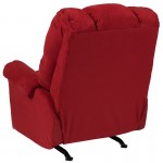 Sierra Cardinal Microfiber Rocker Recliner