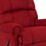 Sierra Cardinal Microfiber Rocker Recliner