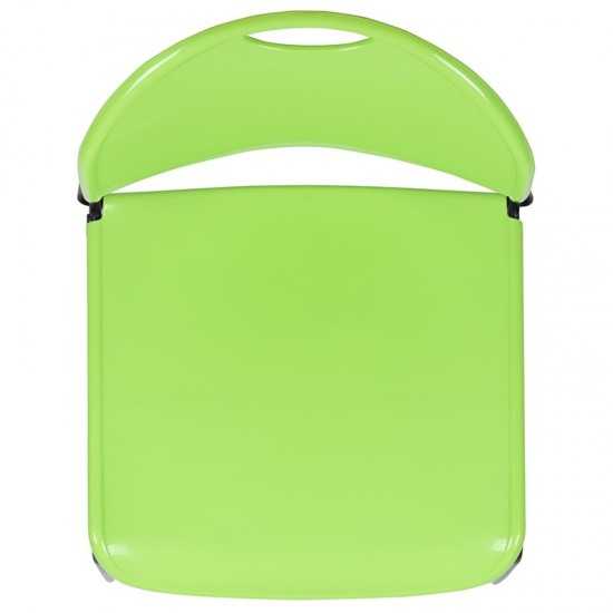880 lb. Capacity Green Ultra-Compact Stack Chair with Black Powder Coated Frame