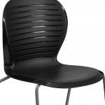 551 lb. Capacity Black Stack Chair
