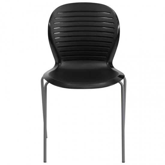 551 lb. Capacity Black Stack Chair