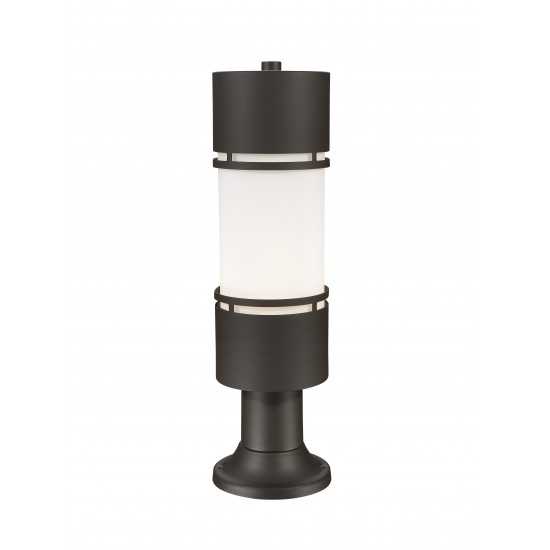 Z-Lite Outdoor LED Post Mount Light with Pier Mount