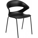 440 lb. Capacity Black Stack Chair