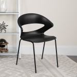 440 lb. Capacity Black Stack Chair