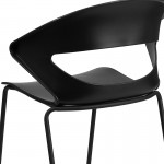 440 lb. Capacity Black Stack Chair