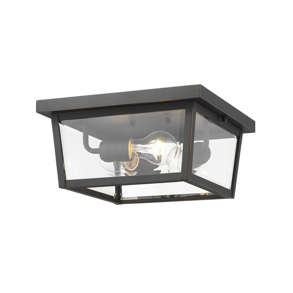 Z-Lite 3 Light Outdoor Flush Ceiling Mount Fixture