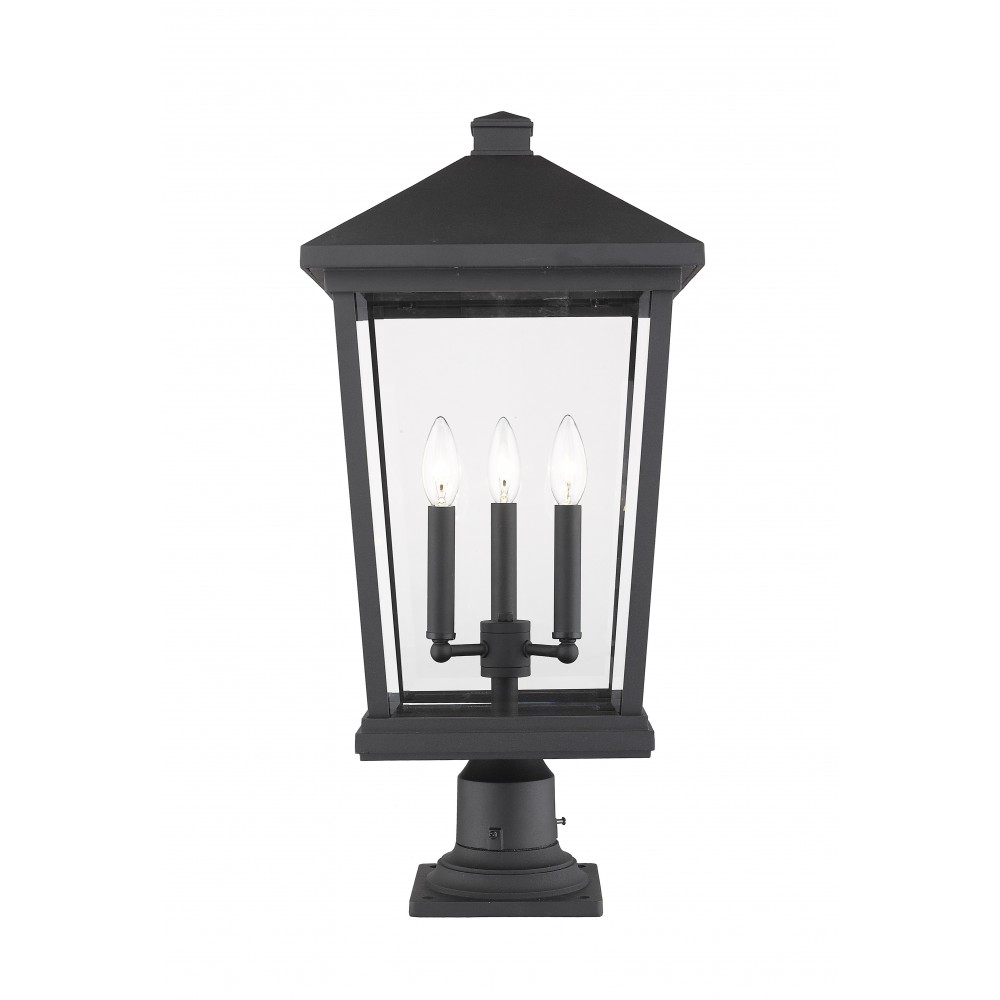Z-Lite 3 Light Outdoor Pier Mounted Fixture Z-Lite 3 Light Outdoor Pier Mounted Fixture